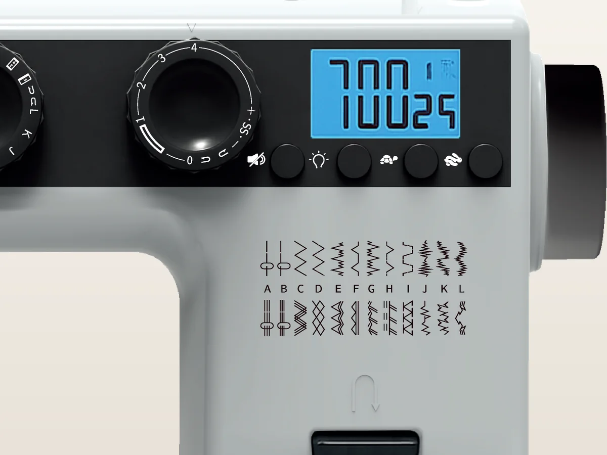 Ekran LCD i przyciski maszyny Łucznik Joanne 90.25